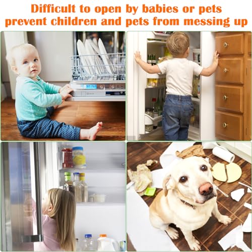 Zeuwets Blocca Cassetti per Bambini, 8 Pezzi