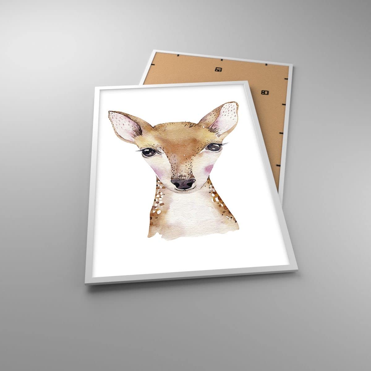 ARTTOR Poster Cadre Blanc 61x91 cm Affiche Enfants Animaux - 4449 - P2W