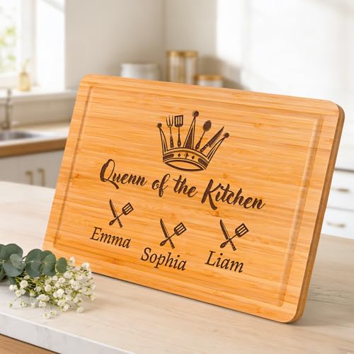 Tabla de cortar rectangular personalizada en madera miniatura 7