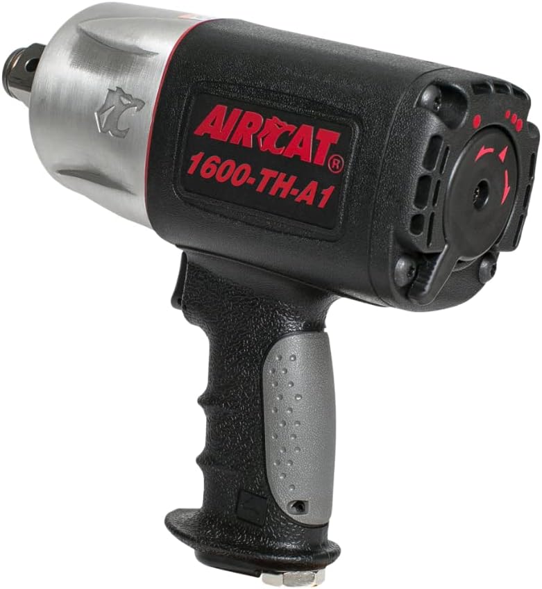 AIRCAT Pneumatic Tools 1600-TH-A: Composite Impact Wrench 1600 ft-lbs of Torque - 3/4-Inch