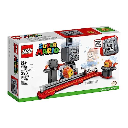 Super Mario Thwomp Drop Expansion Set 71376 Building Kit; Collectible Playset for Creative Kids to Add New Levels to Their Super Mario Starter Course (71360) Set, New 2020 (393 Pieces) - Lego - Immagine 6