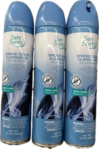 Generic Sure Scents Smoke Odor Eliminator (Air Freshner), 10 Ounce (Pack of 3)