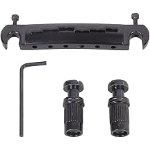 6 String Guitar Integrated Bridge Saddle Tailpiece Without Code Adjustable Wraparound Bridge for Most Electric Guitars Lp Electric Guitar No Code Adjustable