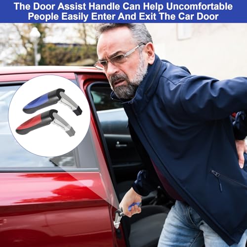 2 Stück Einstiegshilfe Auto Griff 180KG Tragkraft Auto Einstiegshilfe für Senioren Ausstiegshilfe Haltegriffe Mobilitätshilfe für Auto Stützgriff Auto Autotürgriff für Senioren und Behindert