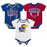 Outerstuff Kansas Jayhawks 3 Points Baby/Infant 3 Piece Creeper Set 24 Months