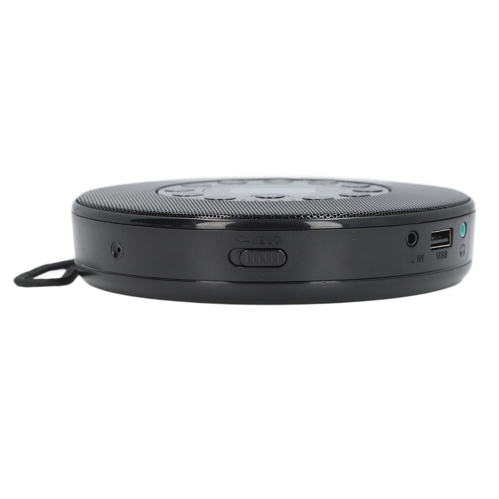 Generic Lettore CD Portatile Bluetooth con Altoparlante e Funzione Anti Salto per Batteria Ricaricabile da Viaggio in Auto (BLACK)