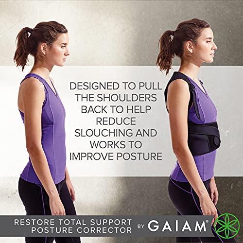 Gaiam-Restore-Total-Support-Posture-Corrector-for-Women-Men-Neoprene-Back-Straightener-Adjustable-Straps-Compact-Brace-Support-for-Clavicle-Neck-Shoulder-Invisible-Pain-Relief