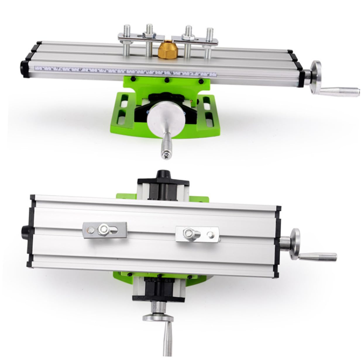 SHINEOFI Supporto Trapano da Banco ad Alta Precisione Argento, Mini
