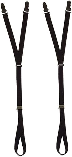 Juego de estribos de camisa negra estilo estribo (2 estancias de camisa incluidas), Negro -