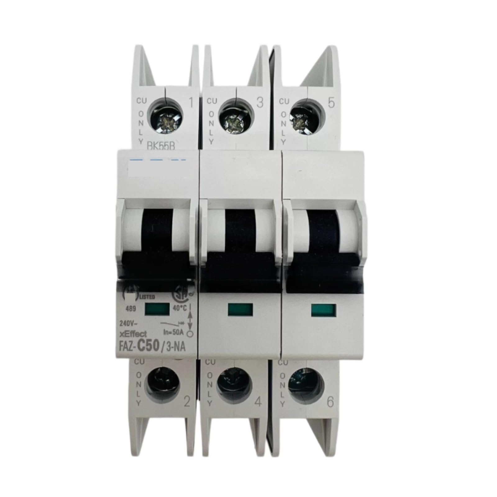 HKEJSJWA Circuit Breaker FAZ-C50/3-NA, 50A 3P Mini Circuit Breaker