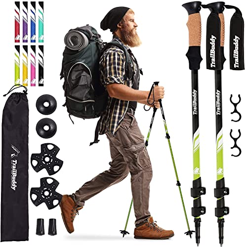 TrailBuddy Trekking Poles – Lightweight...