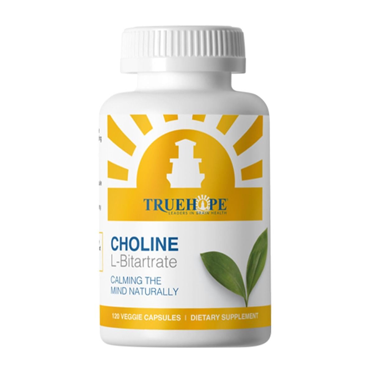 Truehope Choline L-Bitartrate 120ct - Brain Focus & Liver Health Supplement