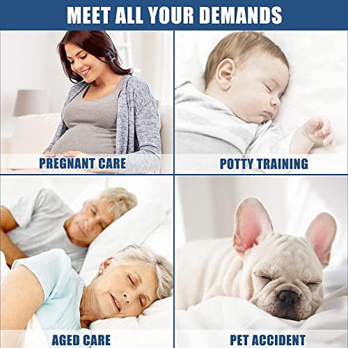 Twin Xl Size Quilted Fitted Mattress Pad, Waterproof Breathable Cooling Mattress Protector, Stretches Up To 21 Inches Deep Pocket Hollow Cotton Alternative Filling Noiseless Mattress Cover #TOP5