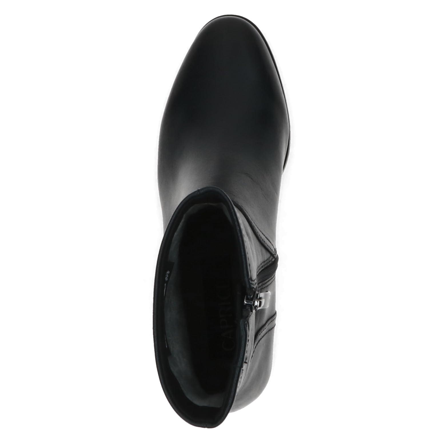 CAPRICE Bottines femme en cuir à talon bloc