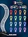 CoolGift Mart Light Up Headphone Stand with 16 Color Lights, PCB Pattern Acrylic Headset Stand with 1 USB and 1 Type-C Charging Ports, Gifts for Gamers Men and Music Lovers