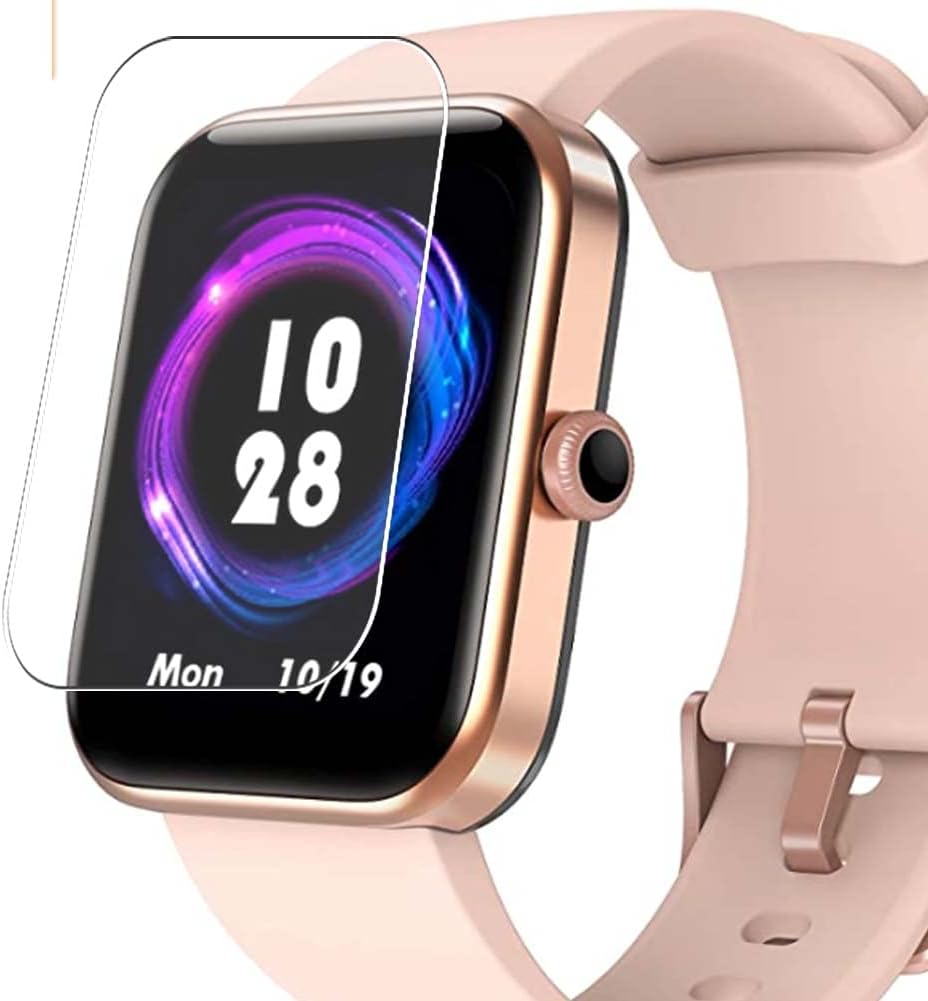 Vaxson 3-Pack Screen Protector, compatible with FKANT ID206 1.69" Smart Watch smartwatch, TPU Guard Film Protectors Sticker [NOT Tempered Glass ] New Version