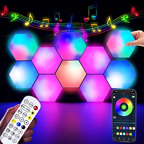 Laveli Led Hexagon Wall Lights 6-Pack, Hex Lights For Wall With App Smart Control And Remote, Rgb Gaming Lights, Modular Led Panel Wall Lights #TOP21