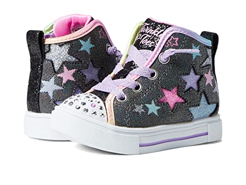 Skechers Fille Twinkle Sparks, sneaker pailletée à strass pour enfants