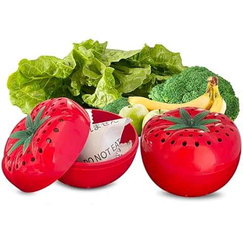 ShuRex Produce Freshness Preserver Saver Kit- Keep Fruits and Vegetables Fresh Longer, Ethylene Gas and Odor Absorber in Refrigerator (2 Pack) Cover