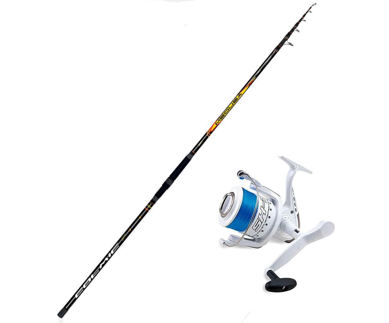 Kit Pesca Surfcasting Canna Colmic Medusa Tele 4.20 mt 250 gr + Mulinello Shizuka SK7 7000