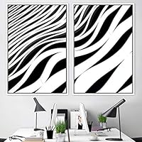 2 Piece Framed Canvas Wall Art Solid Structures Canvas Prints Home Artwork Decoration for Living Room,Bedroom - 16