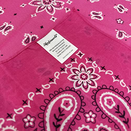 Image of Single Pack Bandanas 60s Premium Cotton Soft Thin Handfeel Large Handkerchief for Men and Women
