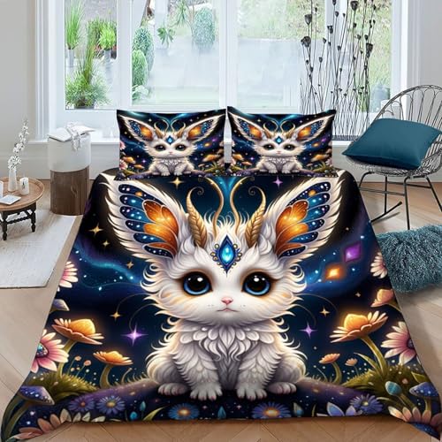 Housses de couettes gothique 3D squelette lit simple 135x200 microfibre