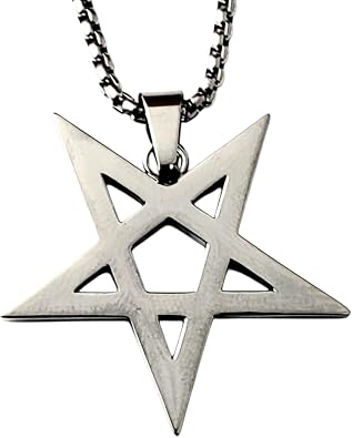 Pentagram Necklace Inverted Pagan Satanic Goth Occult Witchcraft