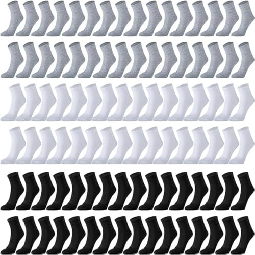 Sophproton 240 Pairs Mens Socks Bulk Pack Quarter Ankle Athletic Moisture Wicking Sports Casual Socks for Men Women Unisex