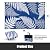 Ileading Reversible Plastic Outdoor Rug Fern Leaves Straw Mat,Waterproof Patios Carpet 5x8ft Non Shedding Portable Decor Area Rugs for Deck RV Picnic Beach Backyard(Navy)