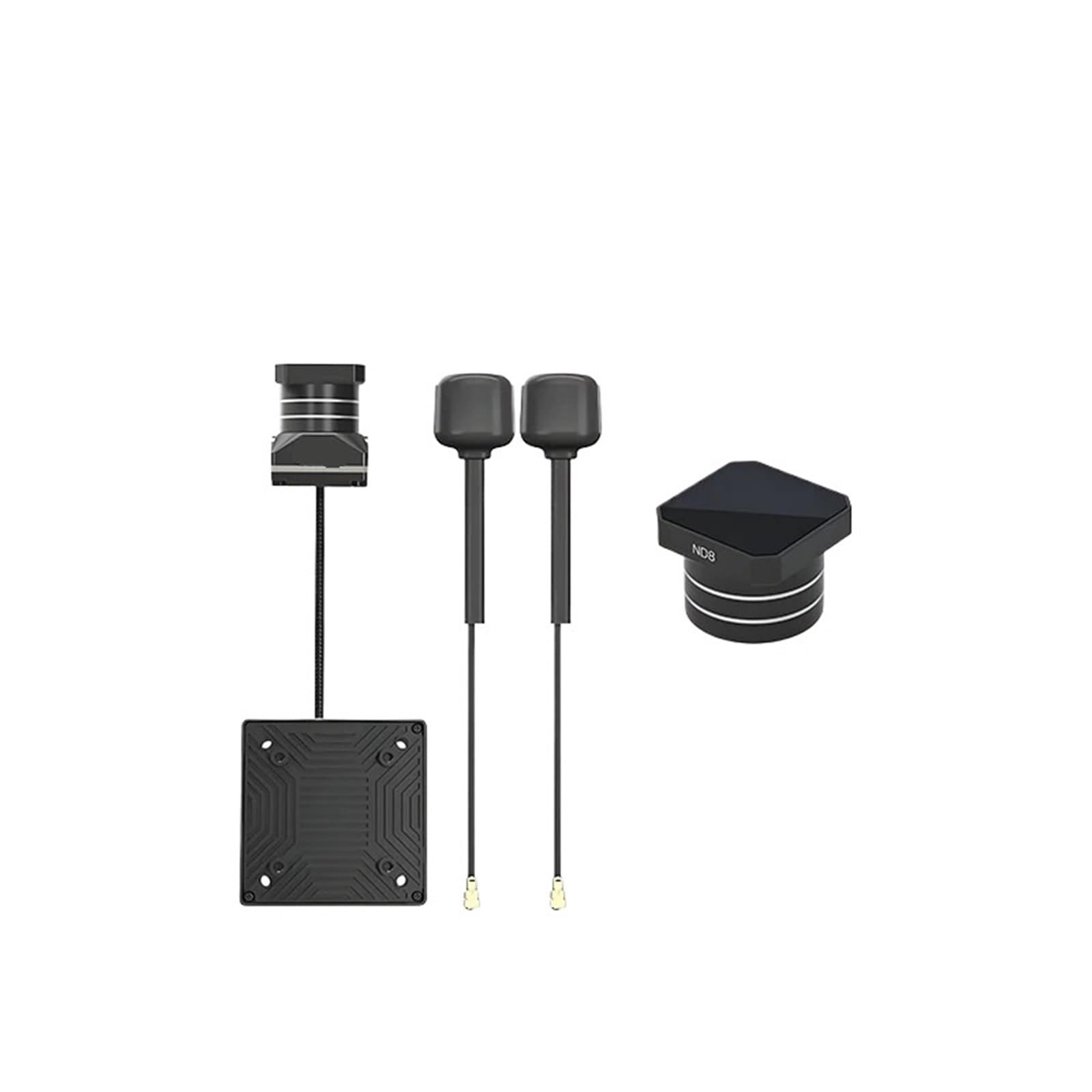 Kit telecamera FPV 4K/60FPS 160° FOV con stabilizzazione dell'immagine e doppie antenne for modelli RC 2-6S