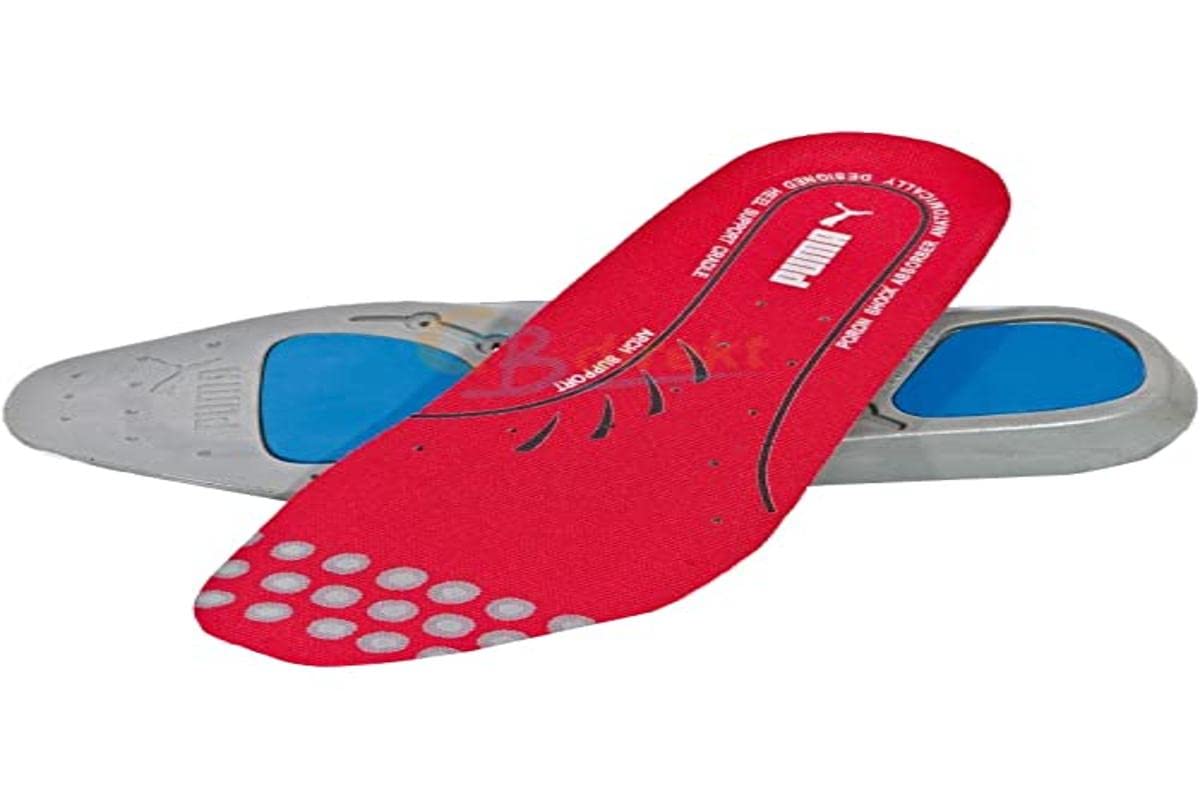 PUMA 204510 Evercushion Plus Footbed Insole, Adults/Unisex, Red, Size 37-47