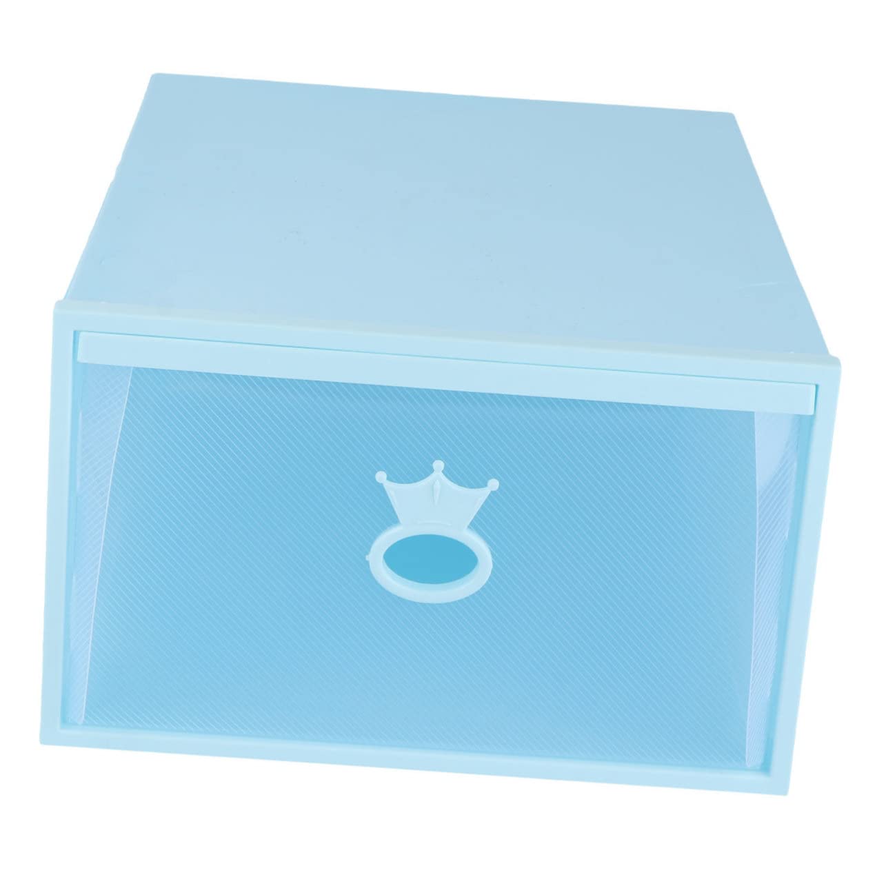 SOLUSTRE Style Shoes Storage Box with Transparent Window Plastic Shoes Organizer Stackable Shoe Container for Easy Organization Unisex Design Frame