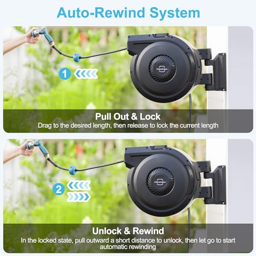 Polarcoforgeco G-HWHR001 Retractable Garden Hose Reel thumb #2