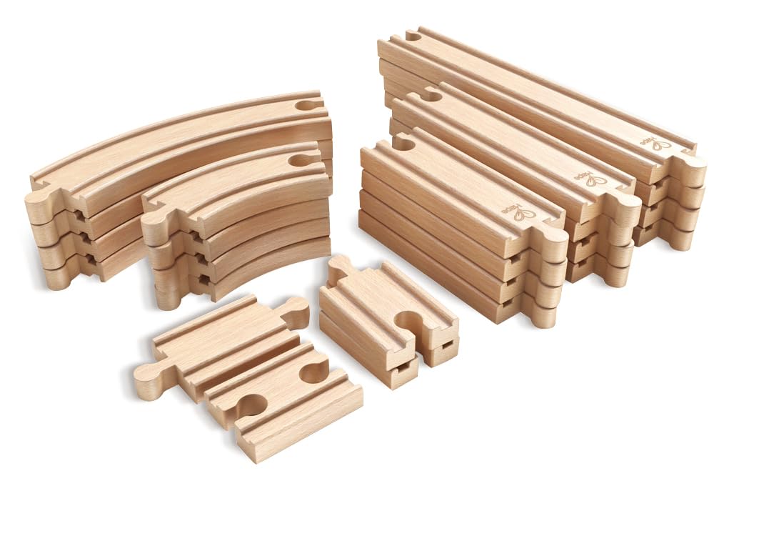 Hape - Pack Súper Extensión de Vías (Toynamics E3707)
