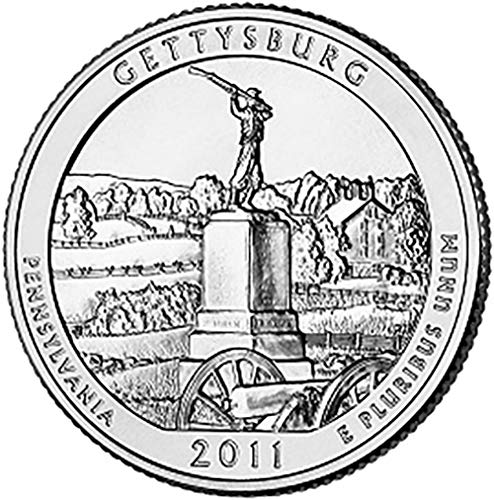 2011 P BU Gettysburg Pennsylvania National Park NP Quarter Choice Uncirculated US Mint