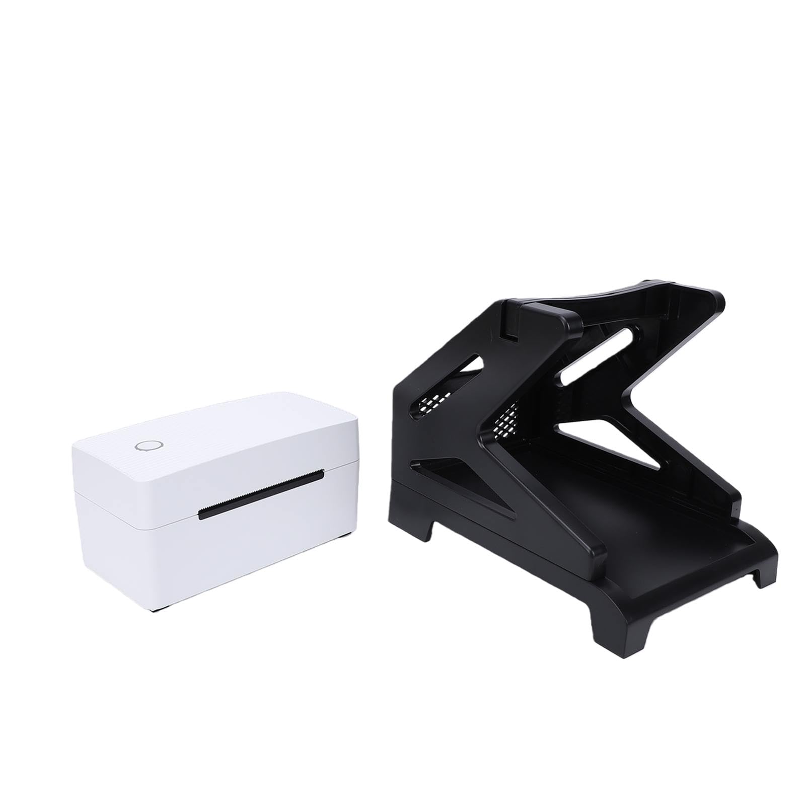 Termiczna Drukarka Etykiet Bluetooth ze Stojakiem, 150 Mm/s, Duża prędkość 203 DPI, Bezprzewodowa USB 4x6, Drukarka Etykiet Wysyłkowych, Bez Atramentu dla Małych Firm (Wtyczka UE 220 V)