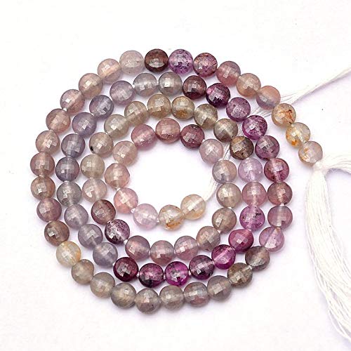 Rzadkie perły AAA + multi-szafir 4 mm monety fasetowane perły ~ naturalny szafir kamień szlachetny luźne bryolette fantazyjne perły ~ 30,5 cm, opakowanie 5 sztuk, ma?y, materiał,