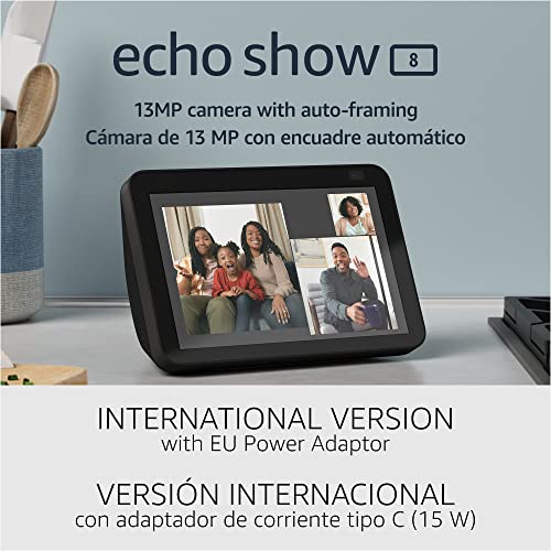 Echo Show 8 (2nd Gen, 2021 release) | International Version with ...