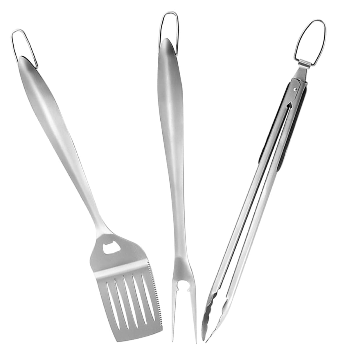 Abaodam Outils De Barbecue Acier Inoxydable Accessoires pour Barbecue Extérieur avec Étui De Rangement Pince à Aliments Et Pelle De Cuisine pour Grillades
