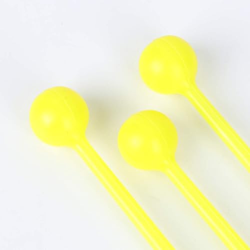 Miniatura 4 de Gavel Gavels - 16 baquetas para niños, palas de percusión, martillo de piano para enseñanza para tambores de lengua, teclado, percusión (amarillo)