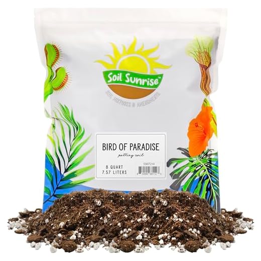 Bird of Paradise Potting Soil Mix (8 Quarts), All Natural Mix for Indoor/Outdoor Container Tropical Plants
