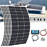 Photo Gallery pxkvrin pannello solare, kit pannello solare, con 40a regolatore solare, 400w, per camper barche roulotte furgoni batterie altre superfici irregolari. 6×200w Photo Gallery pxkvrin pannello solare, kit pannello solare, con 40a regolatore solare, 400w, per camper barche roulotte furgoni batterie altre superfici irregolari. 6×200w