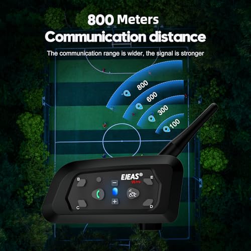 Novamente V6C Professional Football Referee Bluetooth Intercom, 2-Way Wireless Bluetooth Headset with Running Armband for Soccer Hockey Rugby Sports (2 Pack) - image 4