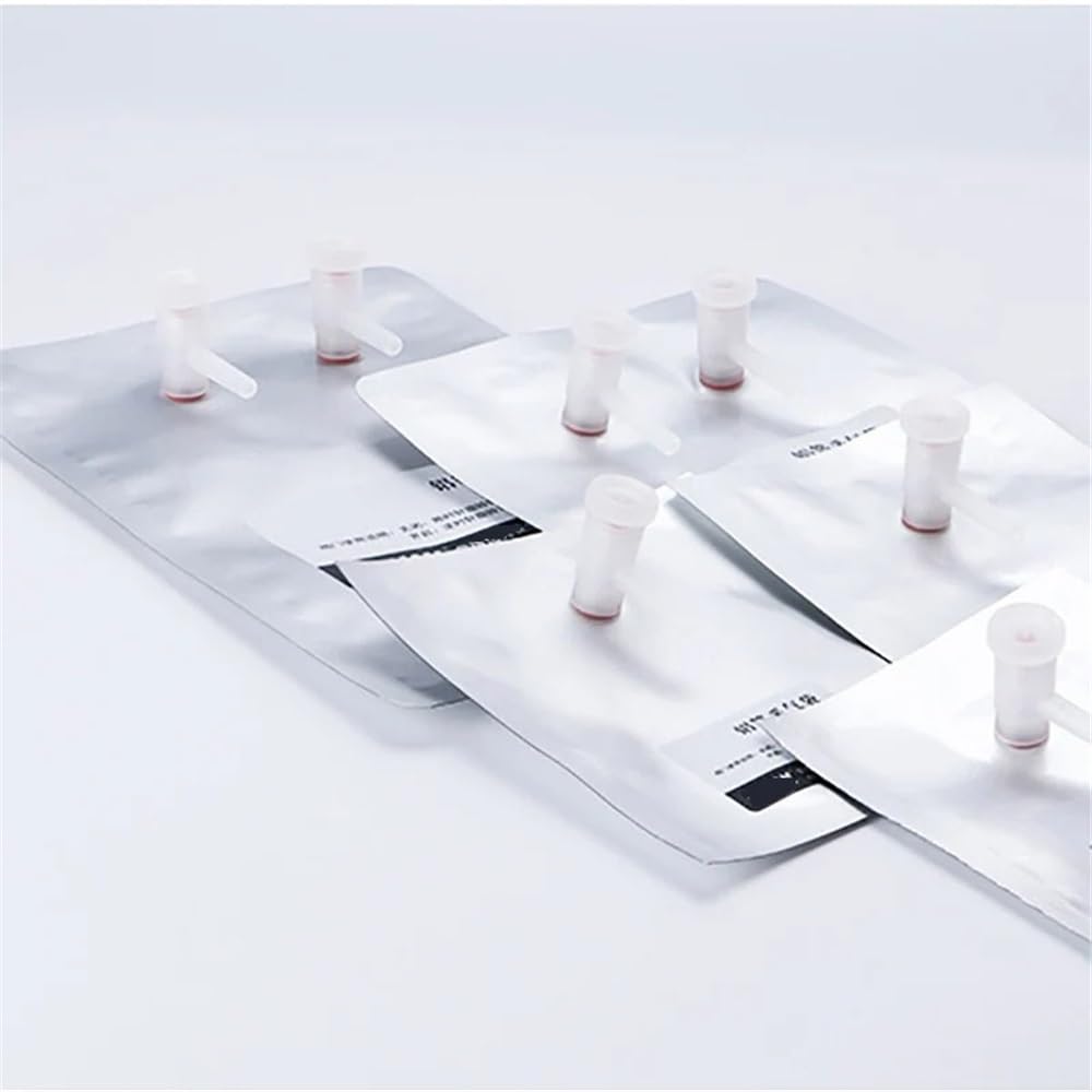 Cristalería de Laboratorio Bolsas de muestreo de papel de aluminio con doble válvula (5 unidades, 0,1/0,5/1/2/3/5/10/15 l)(8L Double valve)