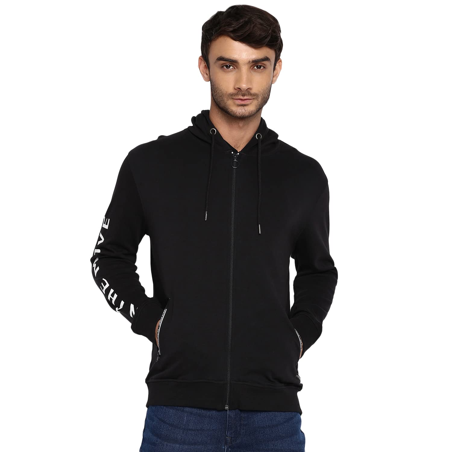 lee Men's Cotton Hooded Neck Sweatshirt-picture-0