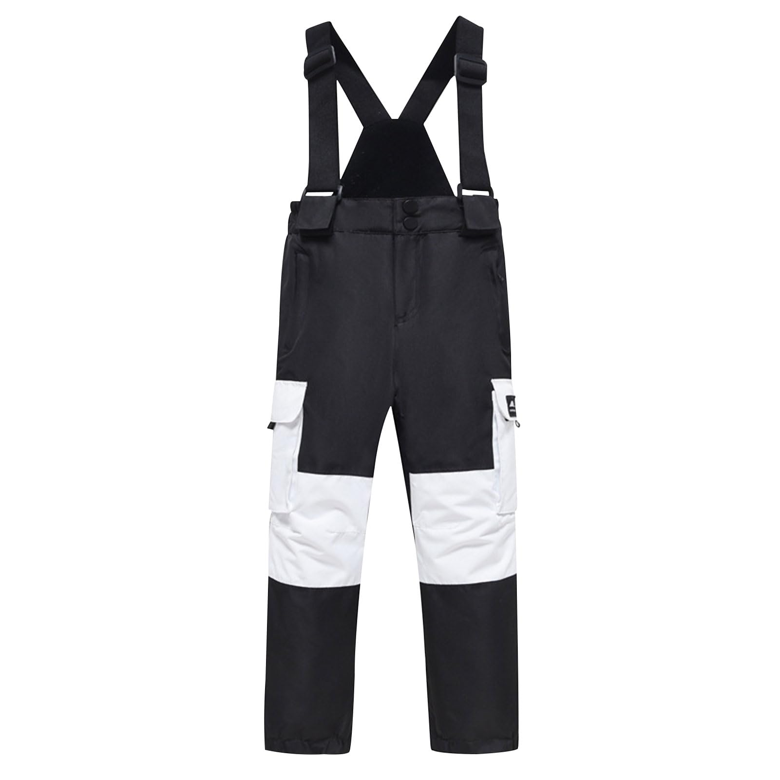 Traje de esquí infantil de 2 piezas, resistente al viento, impermeable, chaqueta de esquí con capucha + pantalones de esquí, transpirable, cálido, traje de nieve acolchado para niños y niñas