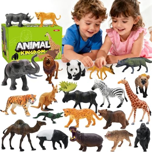 BOLZRA Safari Animals Figures Toys,...