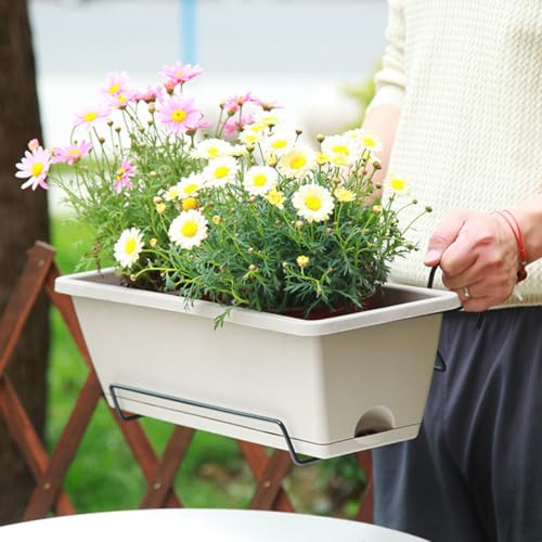 Support suspendu 2pcs pour fixer solidement une jardinière de 43cm au balcon