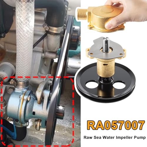 Image of RA057007 Raw Sea Water Impeller Pump suitable for Ford marine 351, 302, 5.0, 5.8 engine,Replace for Sherwood Pleasurecraft G20, G21, G-21,Replace for Jabsco 18830-0010